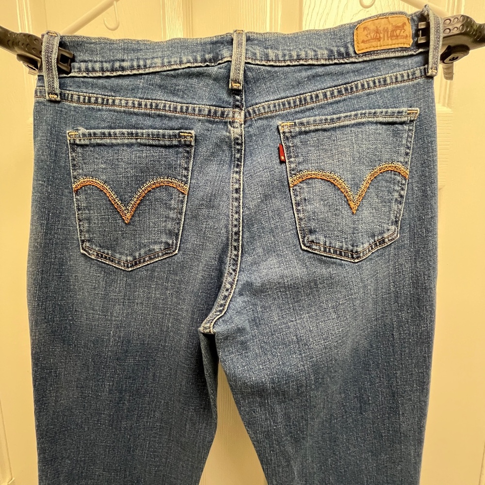 Women's Levi's 515 Embroidered Bootcut, WINE R TAG, 6 x 30.5L - Picture 7 of 14